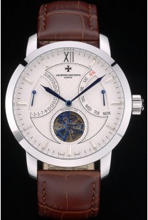 Vacheron Constantin Luxury Leather Replica Relojes 80228